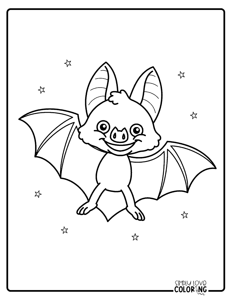 free printable coloring pages of bats
