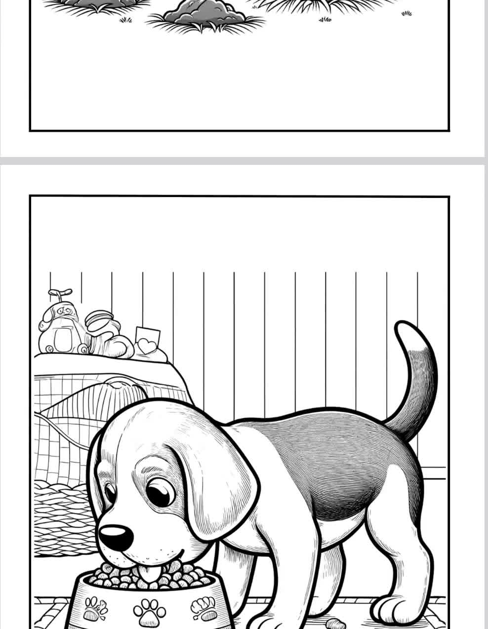 Beagle Coloring Pages For Kids Beagles Dog Breeds 10 Printable Pages Silly Playful Beagles Etsy