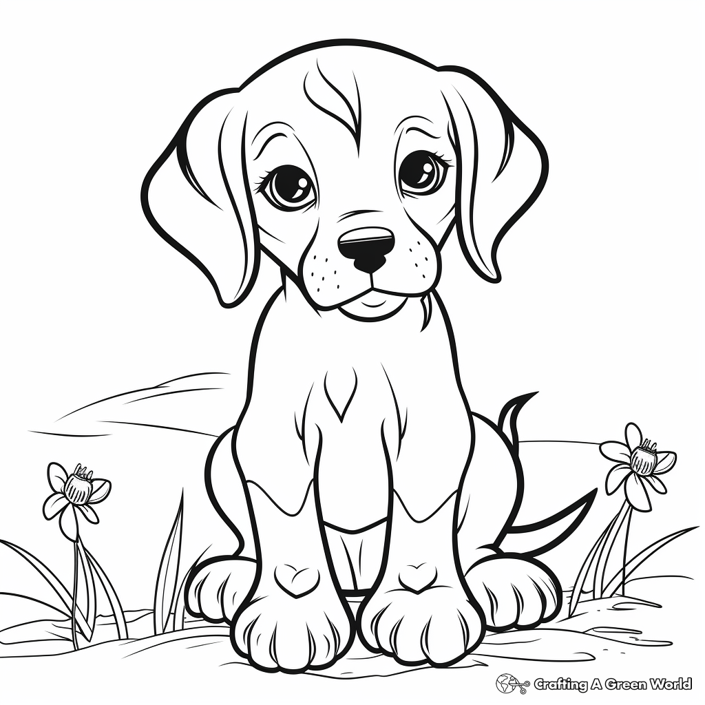 Beagle Coloring Pages Free Printable 