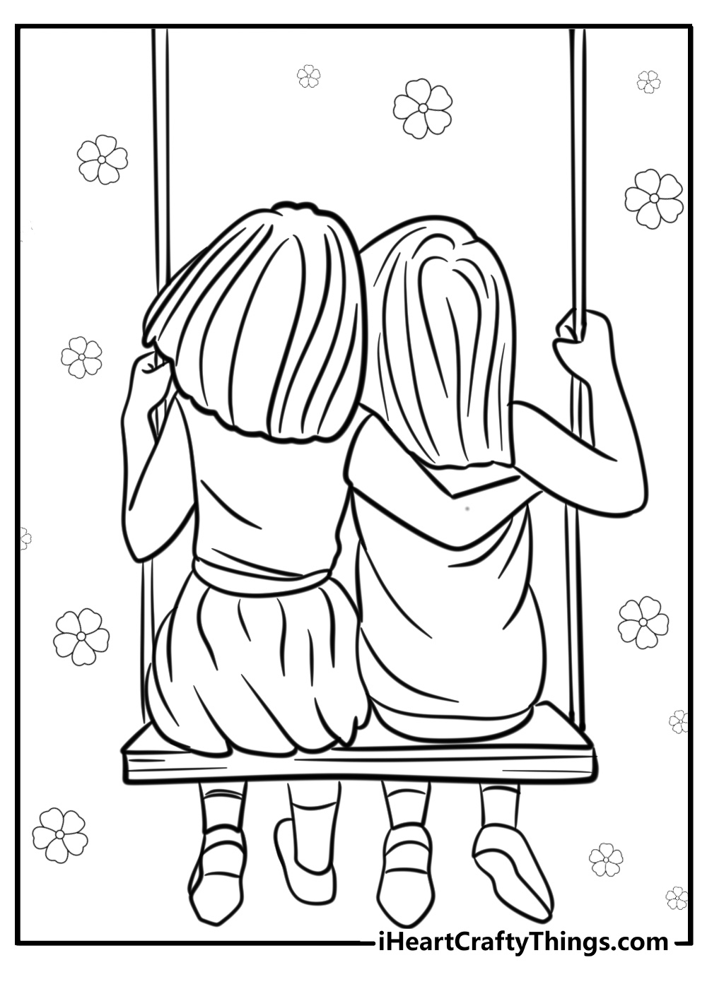 Best Friends Coloring Pages 30 Free PDF Printables For BFFs Best Friends Coloring Pages 30 Free PDF Printables For BFFs