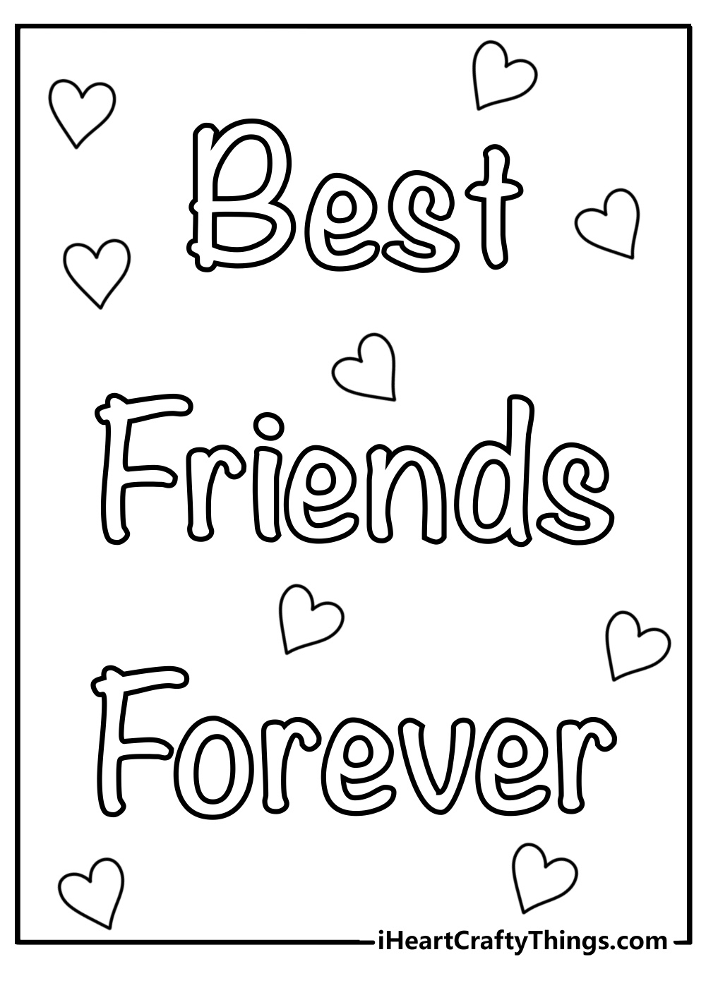 Best Friends Coloring Pages 30 Free PDF Printables For BFFs Best Friends Coloring Pages 30 Free PDF Printables For BFFs