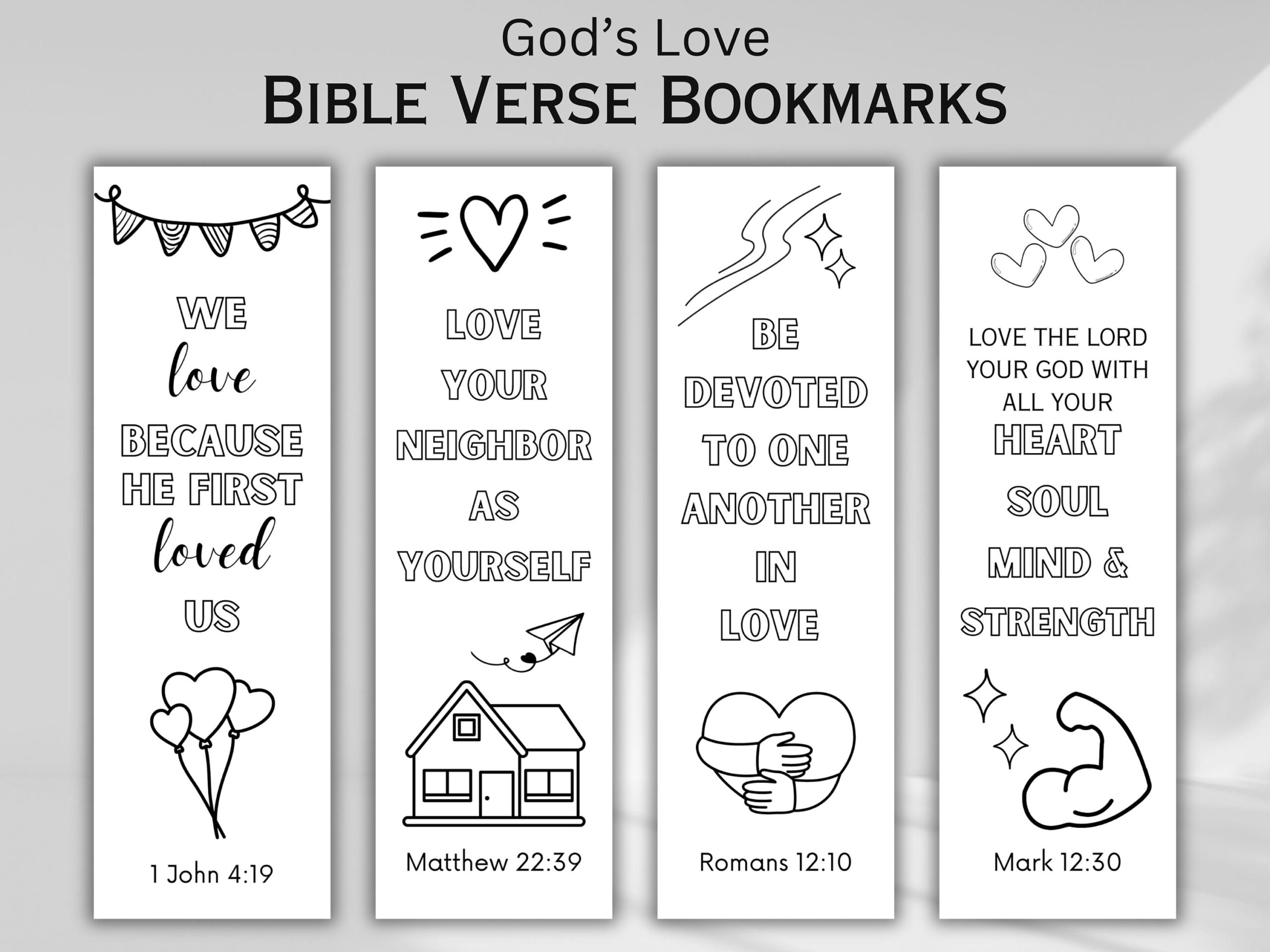 free printable bible bookmarks to color