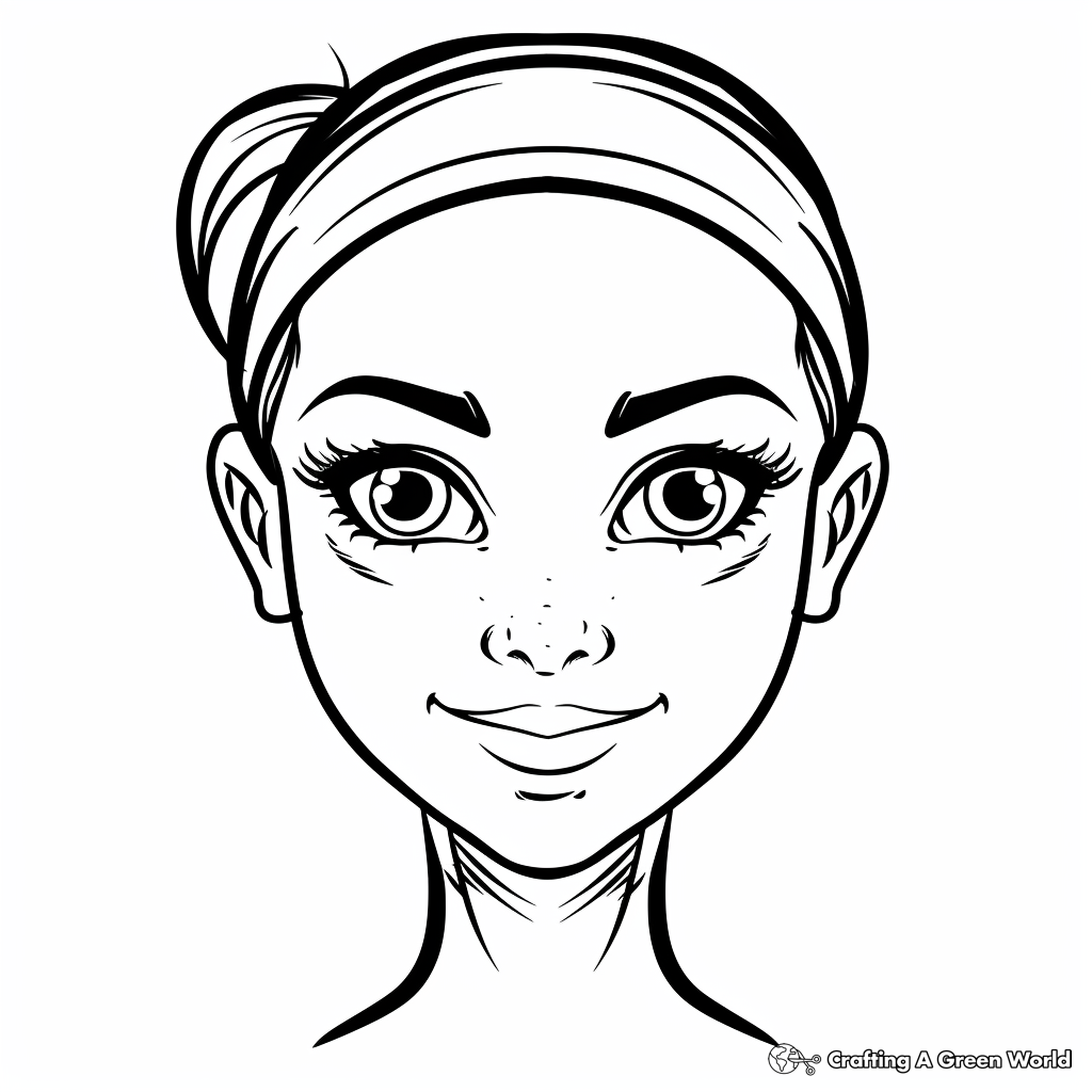 Blank Face Coloring Pages Free Printable 