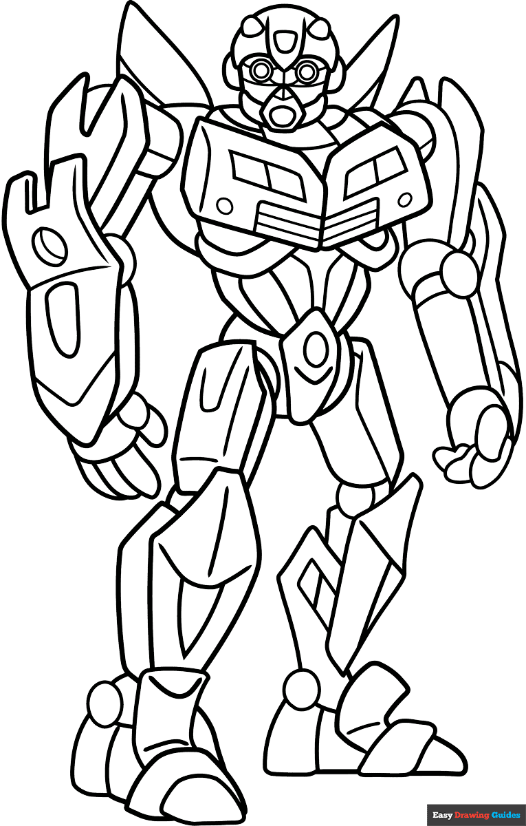 Bumblebee From Transformer Coloring Page Easy Drawing Guides Bumblebee From Transformer Coloring Page Easy Drawing Guides