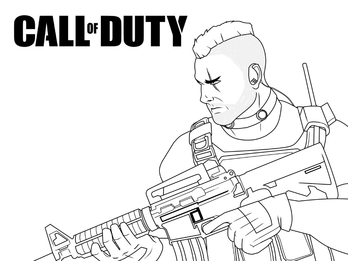 call of duty coloring pages helmet printable