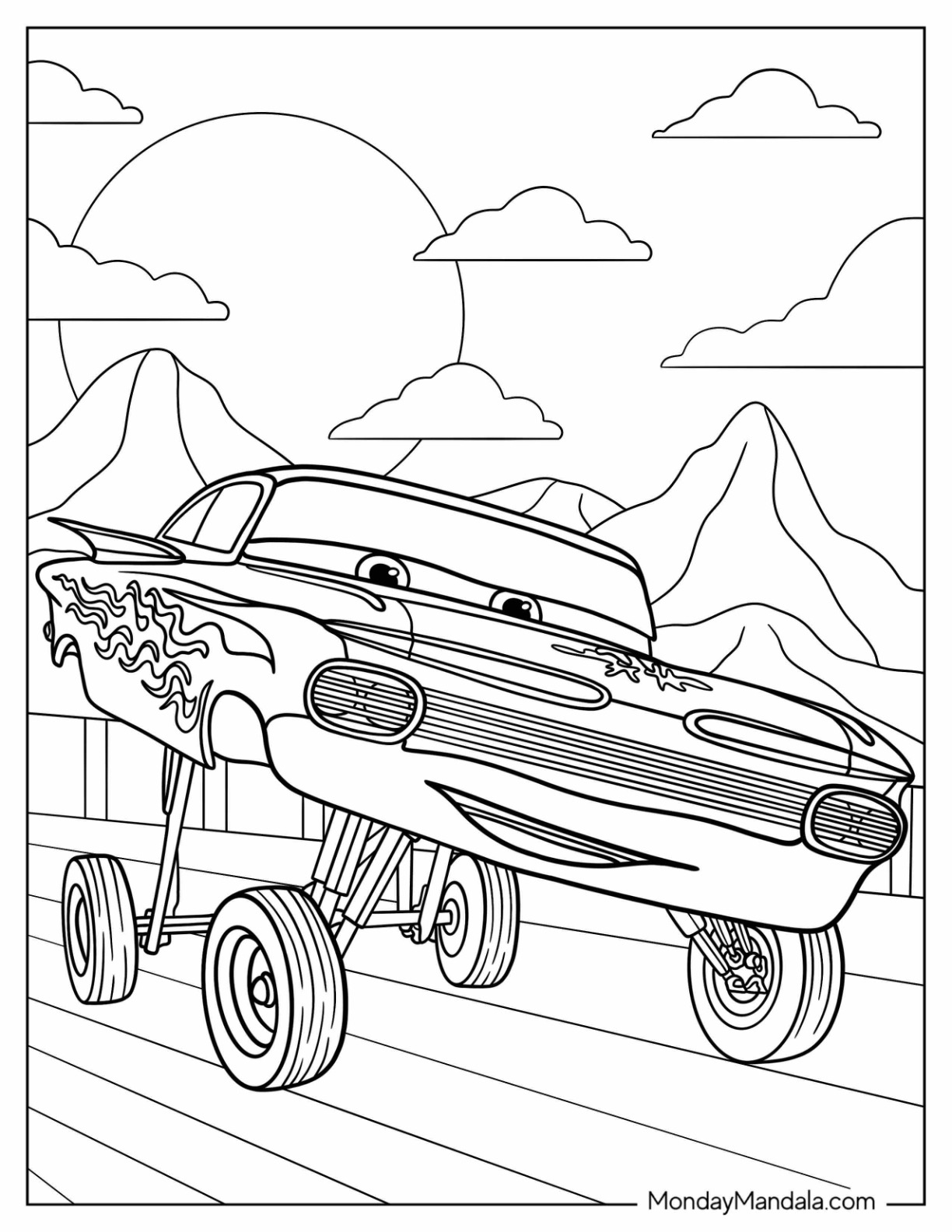 Cars 3 Coloring Pages For Kids Worksheets Library