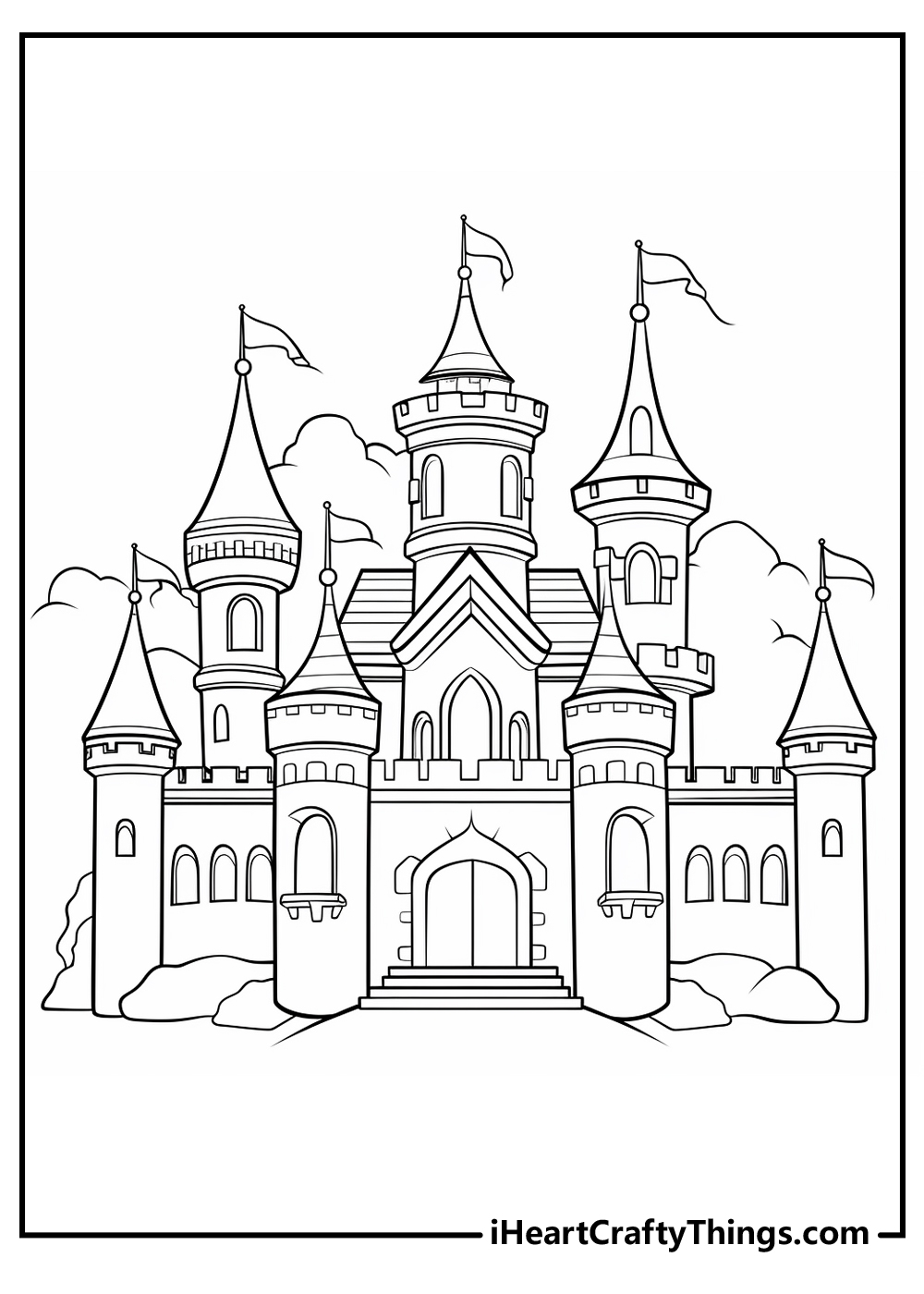 Castle Coloring Pages 100 Free Printables Castle Coloring Pages 100 Free Printables
