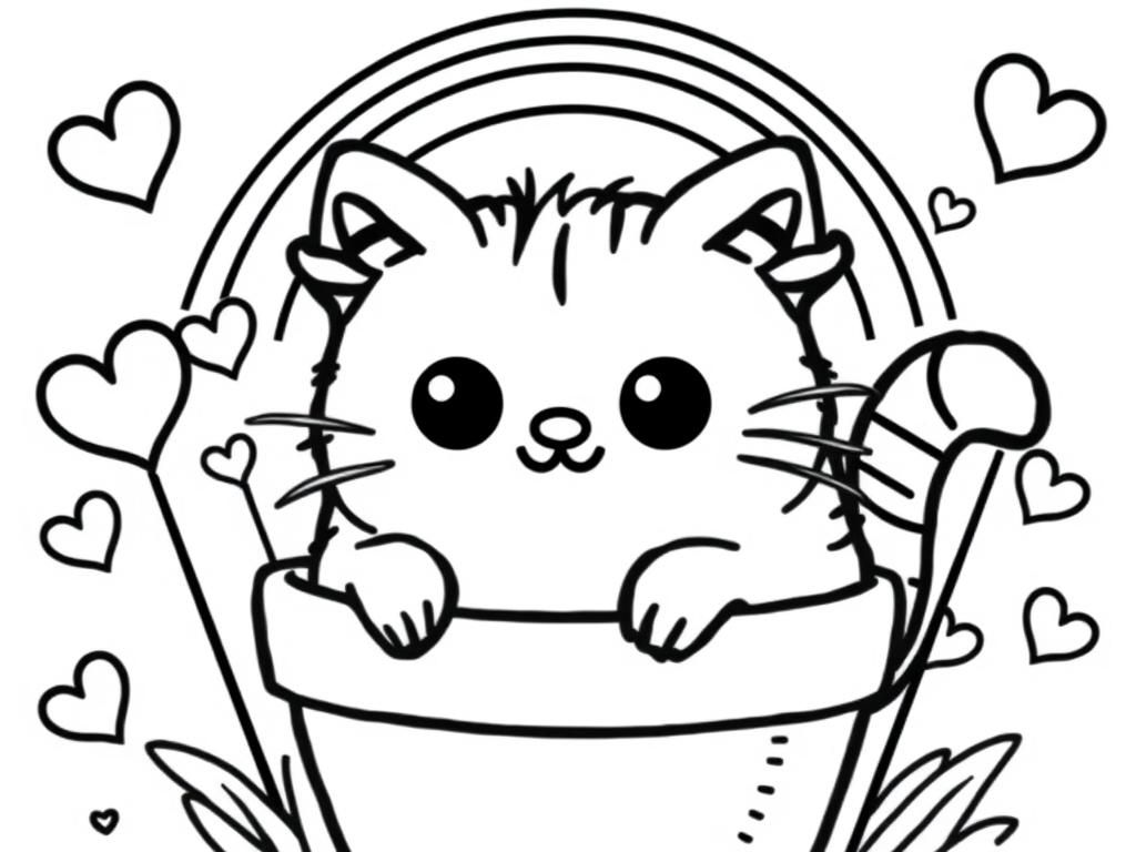 printable cat coloring pages