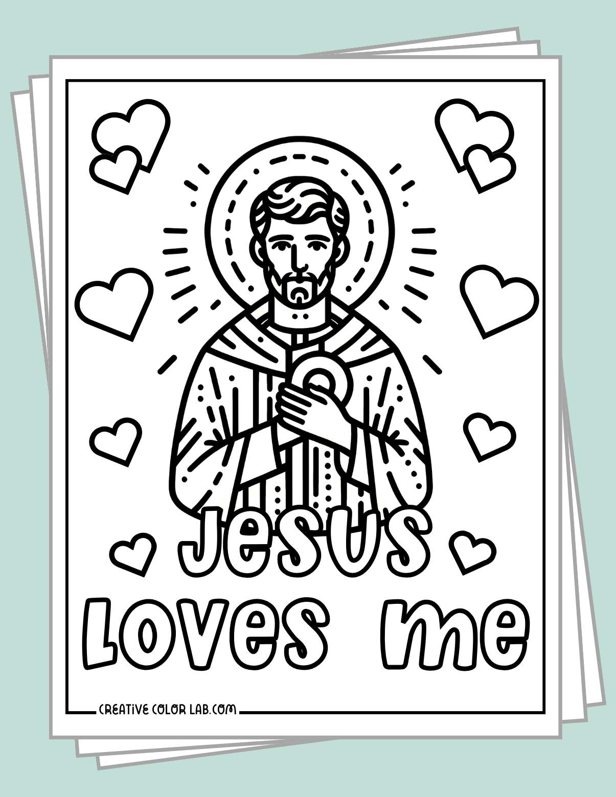 Christian Valentine Coloring Pages Free Printable PDFs