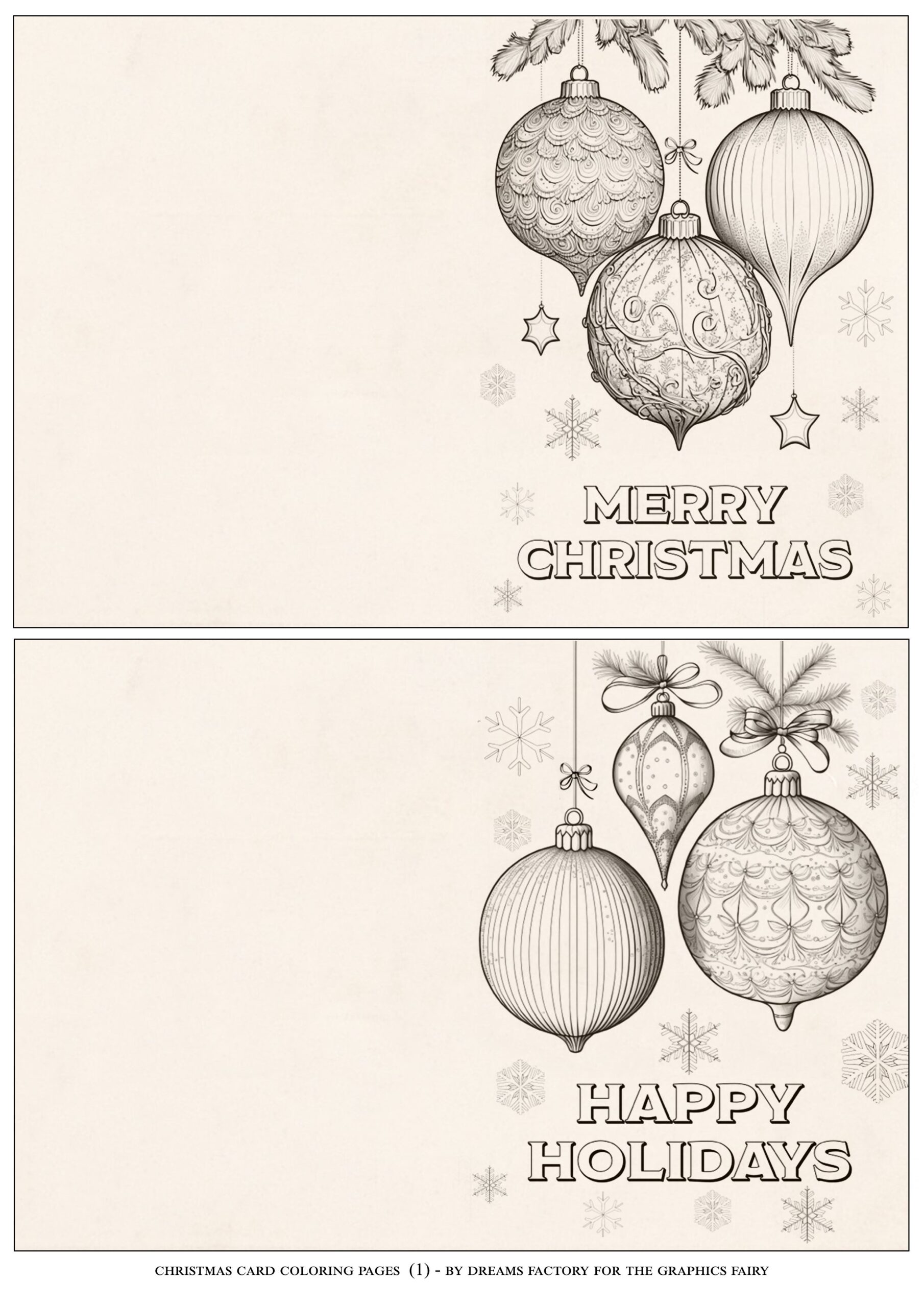 Christmas Card Coloring Pages The Graphics Fairy Christmas Card Coloring Pages The Graphics Fairy