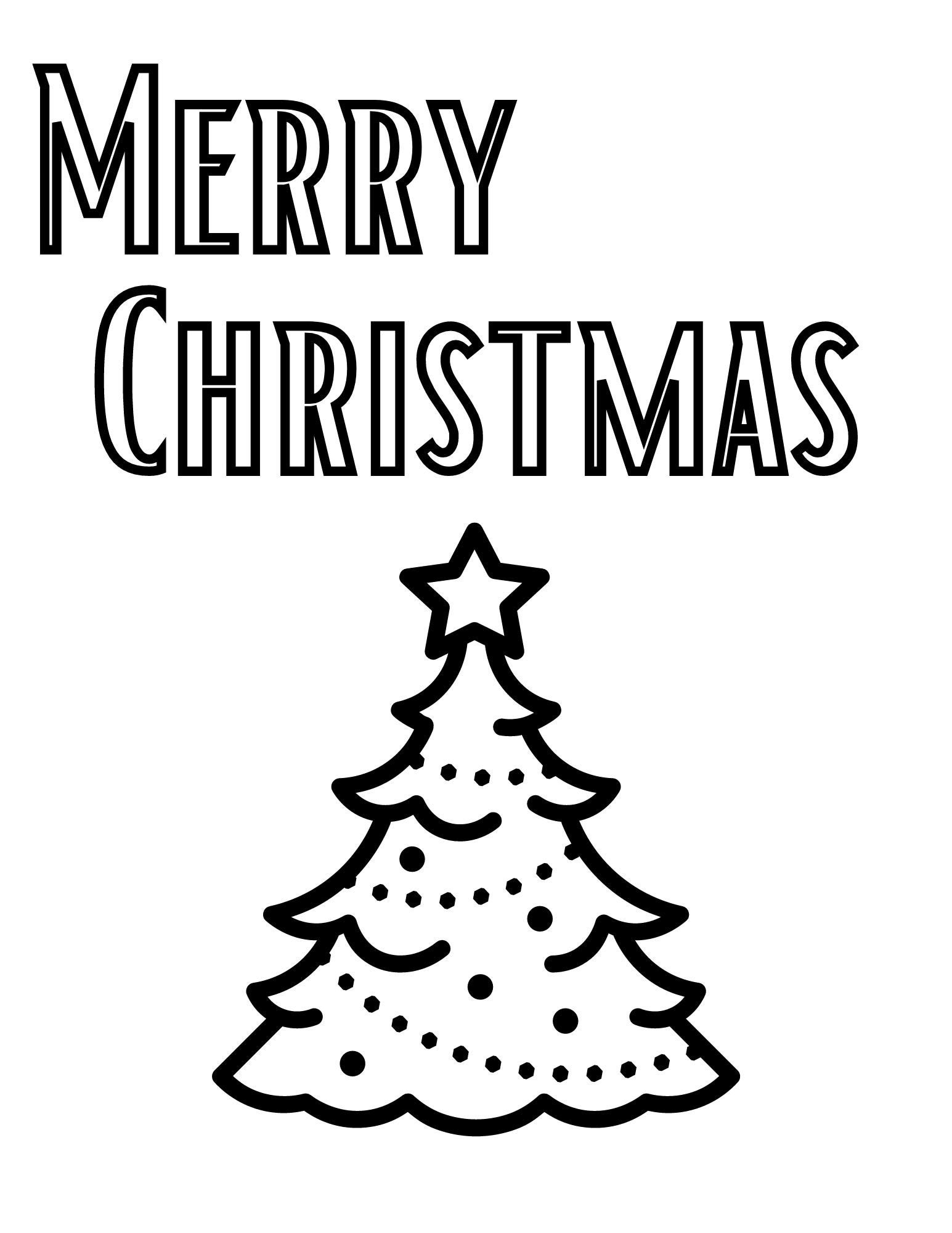 Christmas Coloring Page Merry Christmas Coloring Family Activity family Fun Night Christmas Tree Coloring Page Arbol De Navidad Etsy
