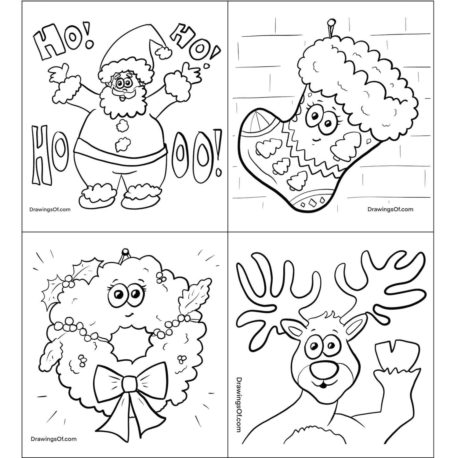 Christmas Coloring Pages Free Printable Sheets Drawings Of Christmas Coloring Pages Free Printable Sheets Drawings Of