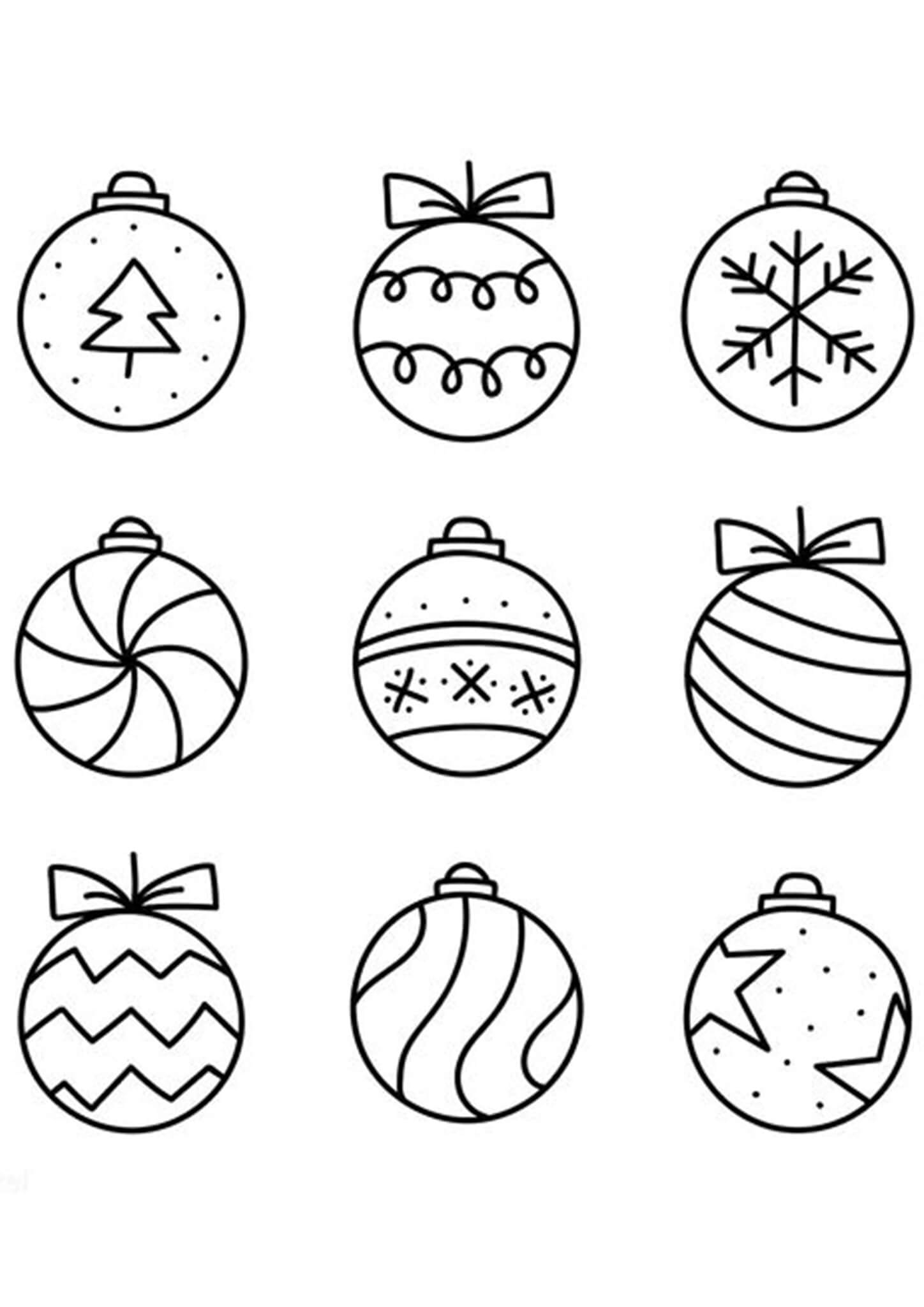 Christmas Ornament Coloring Pages Tulamama Christmas Ornament Coloring Pages Tulamama