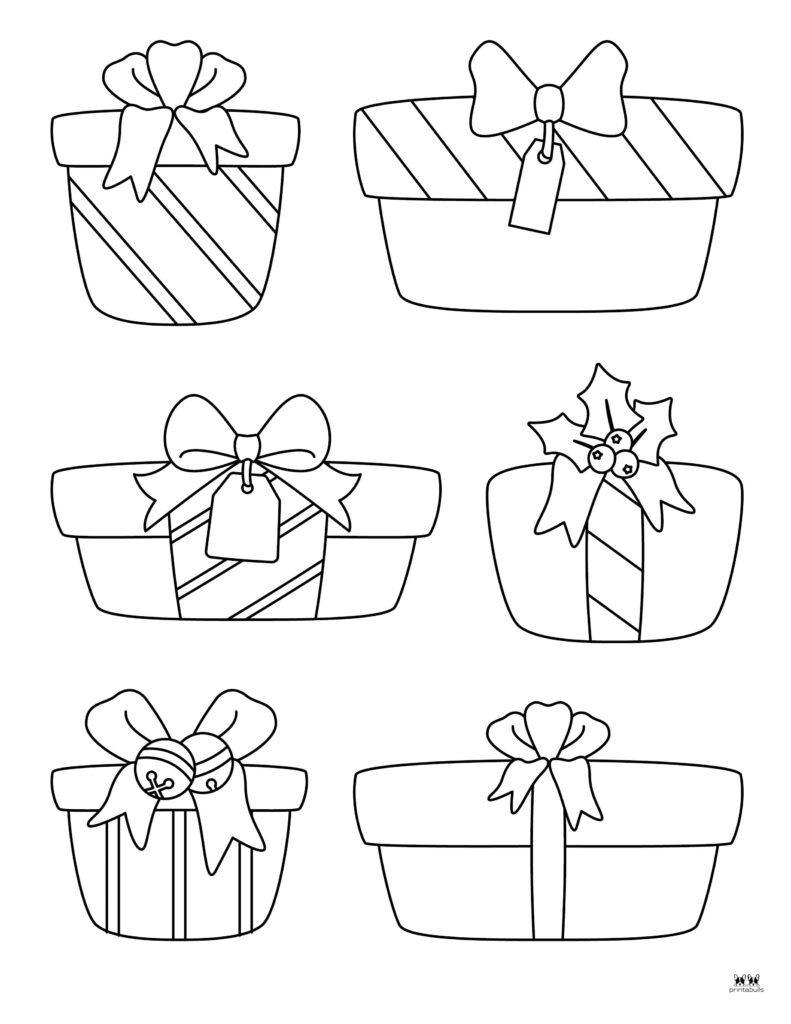 Christmas Present Coloring Pages 25 FREE Pages Printabulls