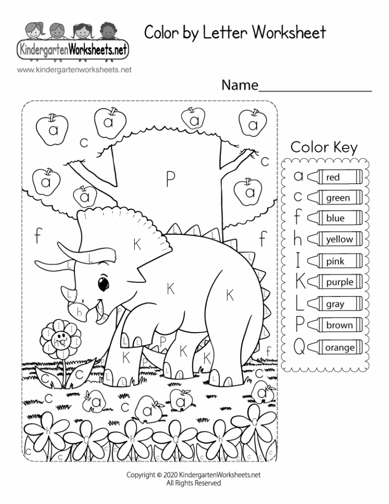 Color By Letter Worksheet Free Printable Digital PDF