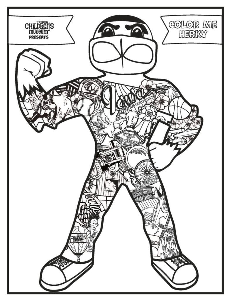 Color Me Herky Iowa Children s Museum