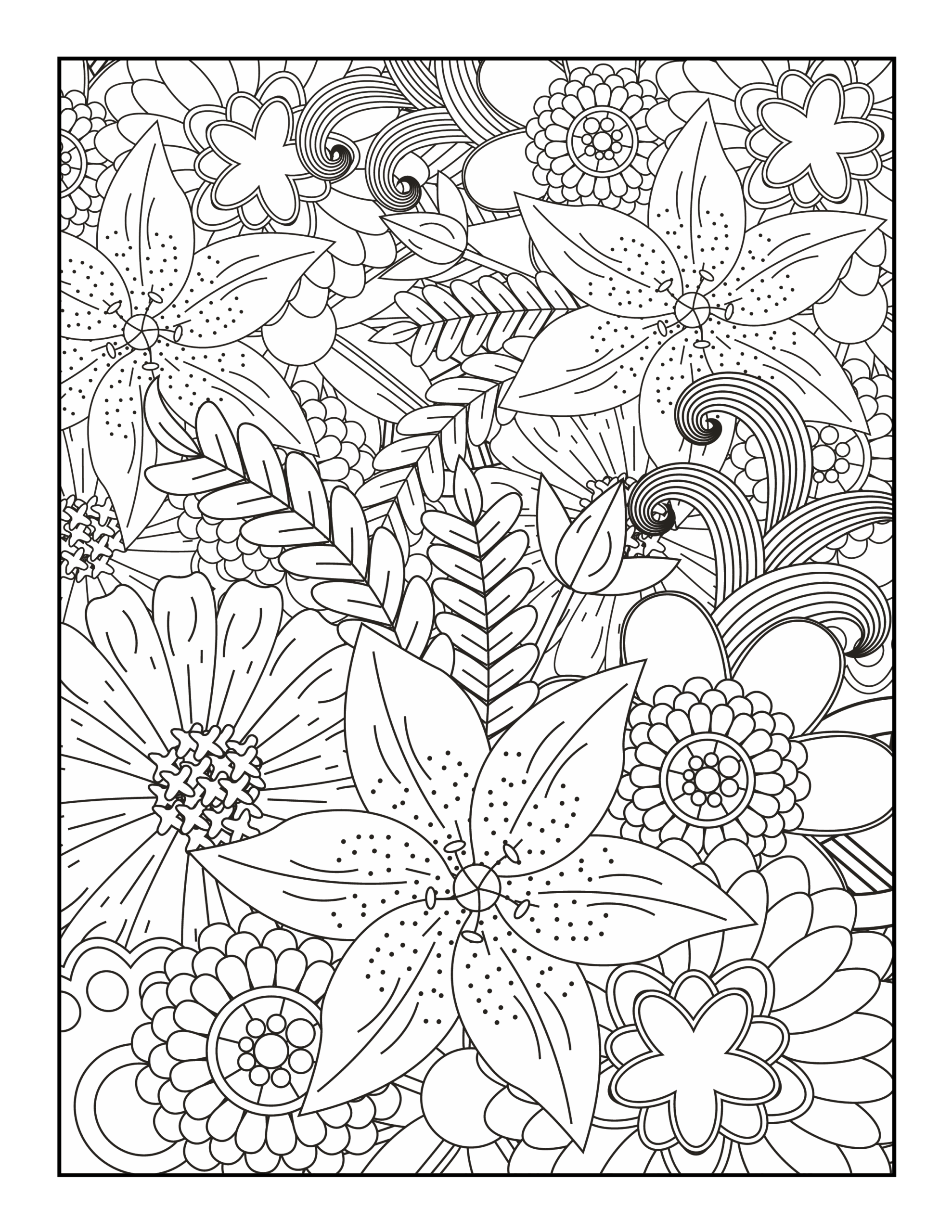 Color Your World 50 Intricate Zentangle Flower Designs For Coloring Made By Teachers