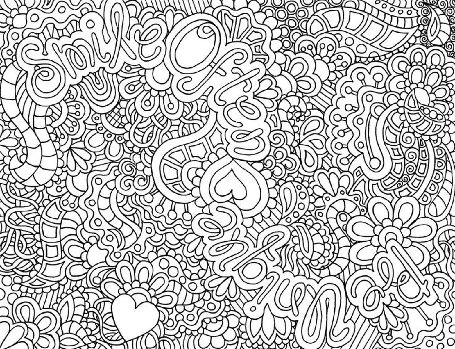 free printable hard coloring pages for adults