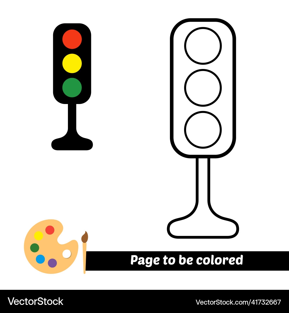 free printable traffic light coloring pages