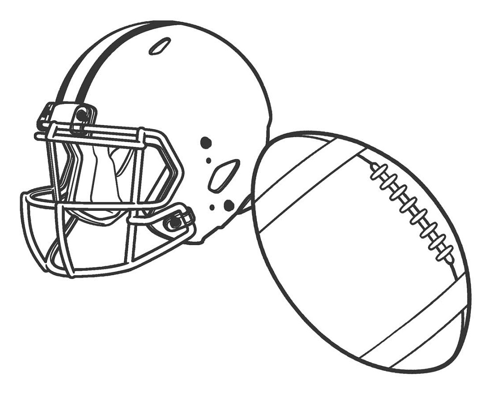 Coloring Pages Football Coloring Pages Helmet