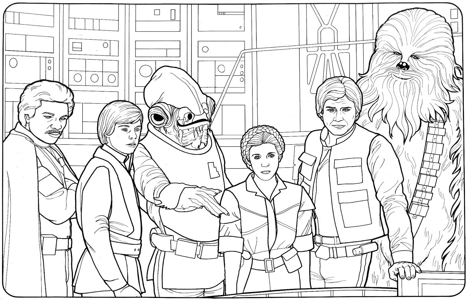 Coloring Pages Free Pictures Of Star Wars Coloring Pages