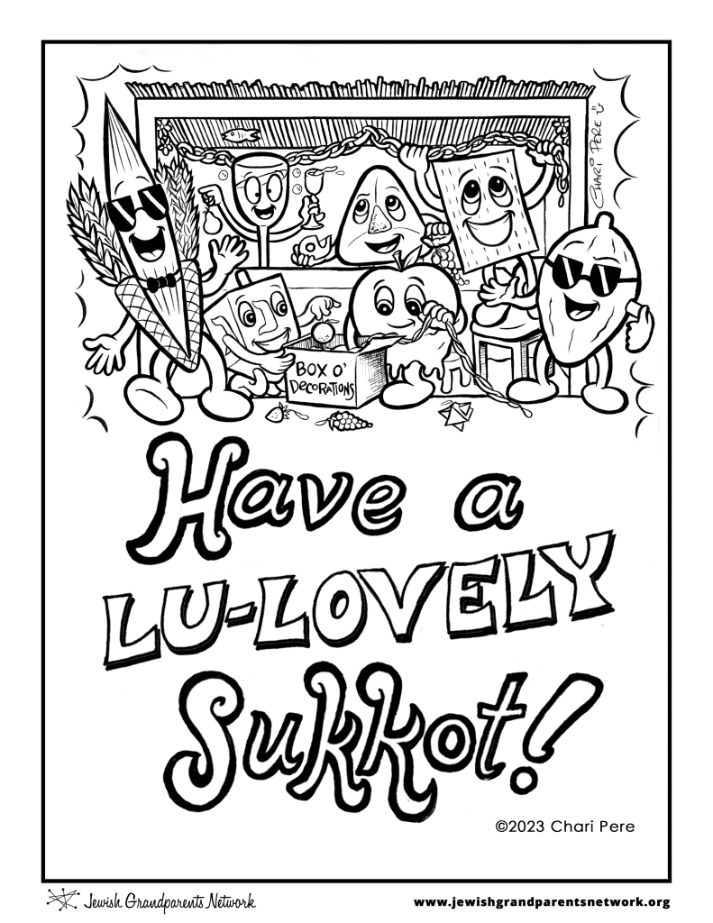Coloring Pages Jewish Grandparents Network