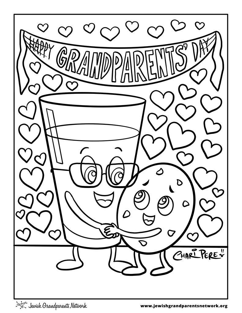 Coloring Pages Jewish Grandparents Network