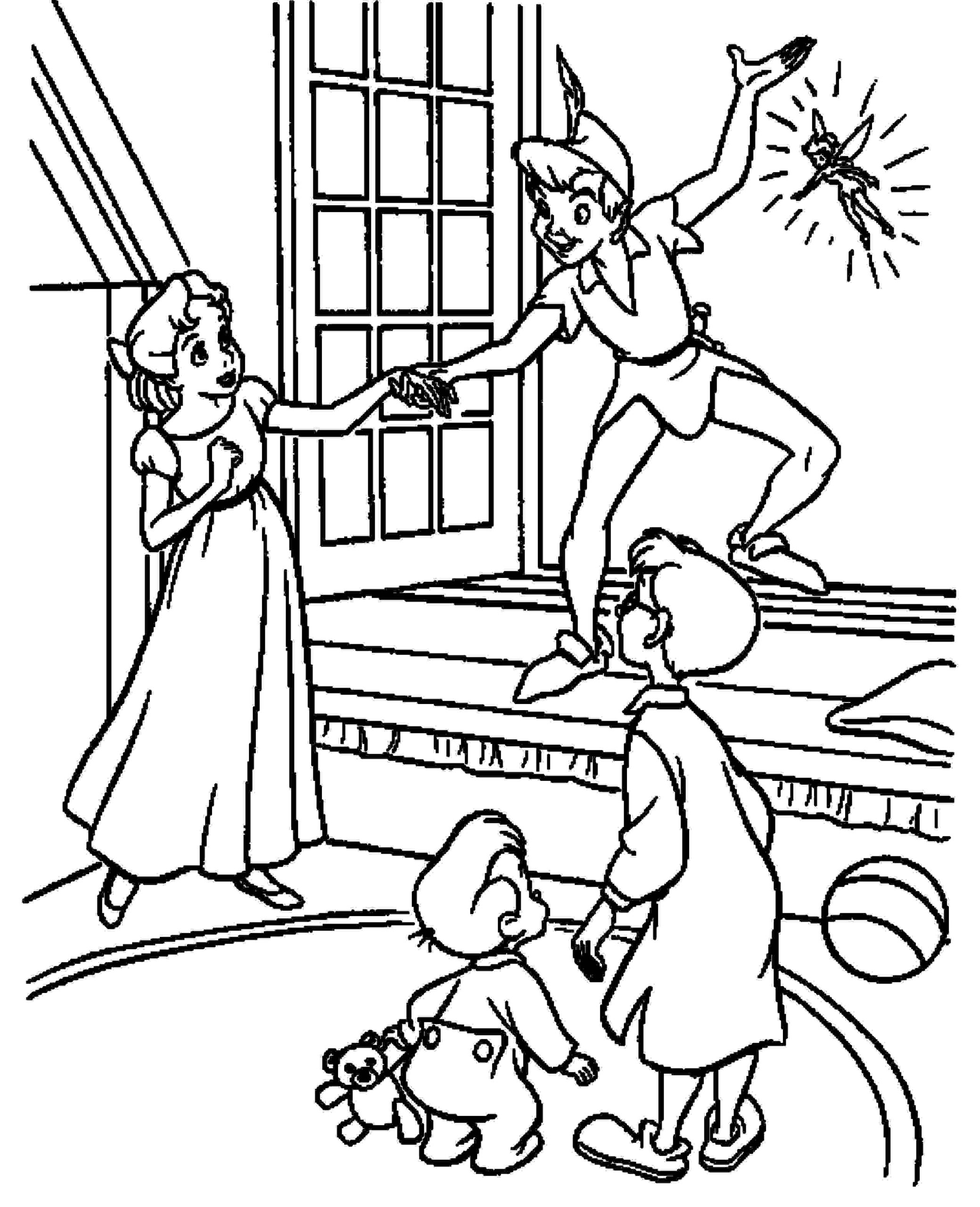 peter pan coloring pages free printable