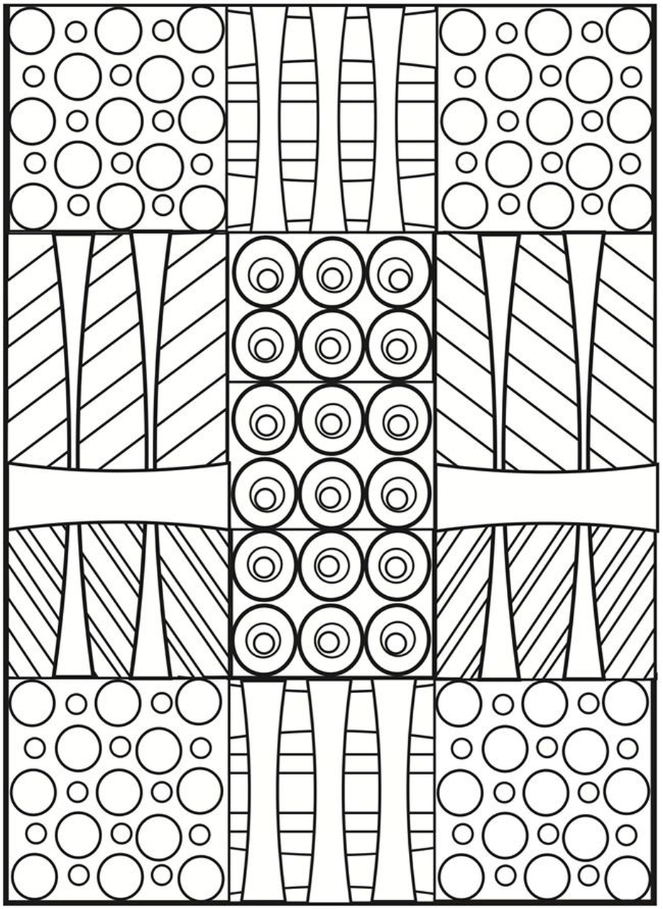 Coloring Pages Printable Geometric Coloring Pages For Adults