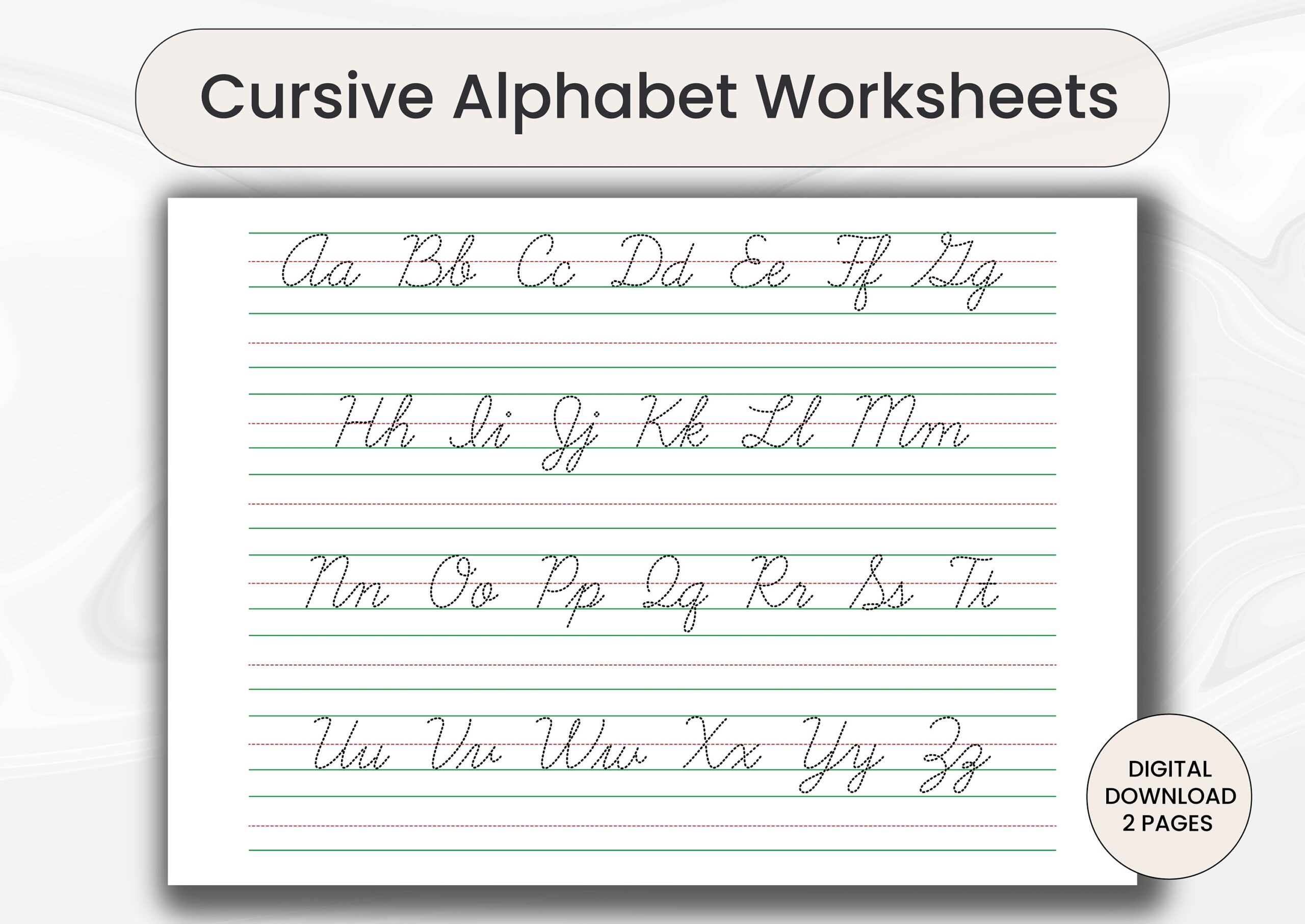 Cursive Alphabet Letter Tracing Worksheets Printable Cursive Handwriting Trace Practice Pages Digital Download Learn Cursive Writing Sheet Etsy Cursive Alphabet Letter Tracing Worksheets Printable Cursive Handwriting Trace Practice Pages Digital Download Learn Cursive Writing Sheet Etsy