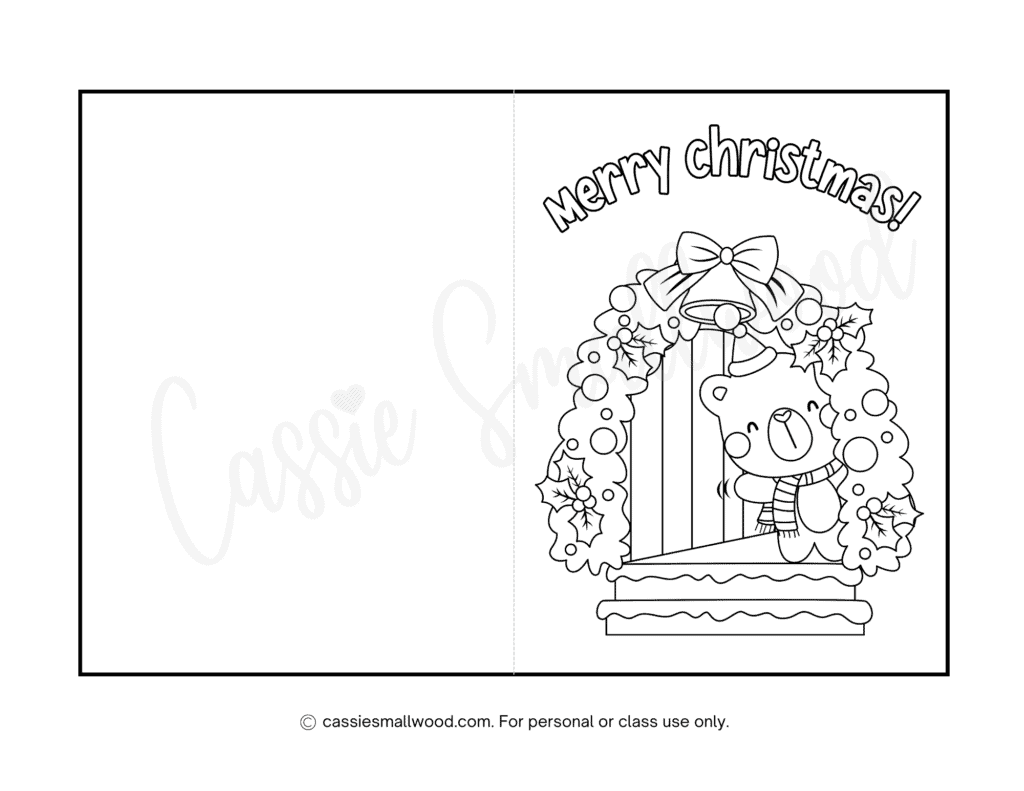 CUTE Christmas Cards To Color Cassie Smallwood CUTE Christmas Cards To Color Cassie Smallwood