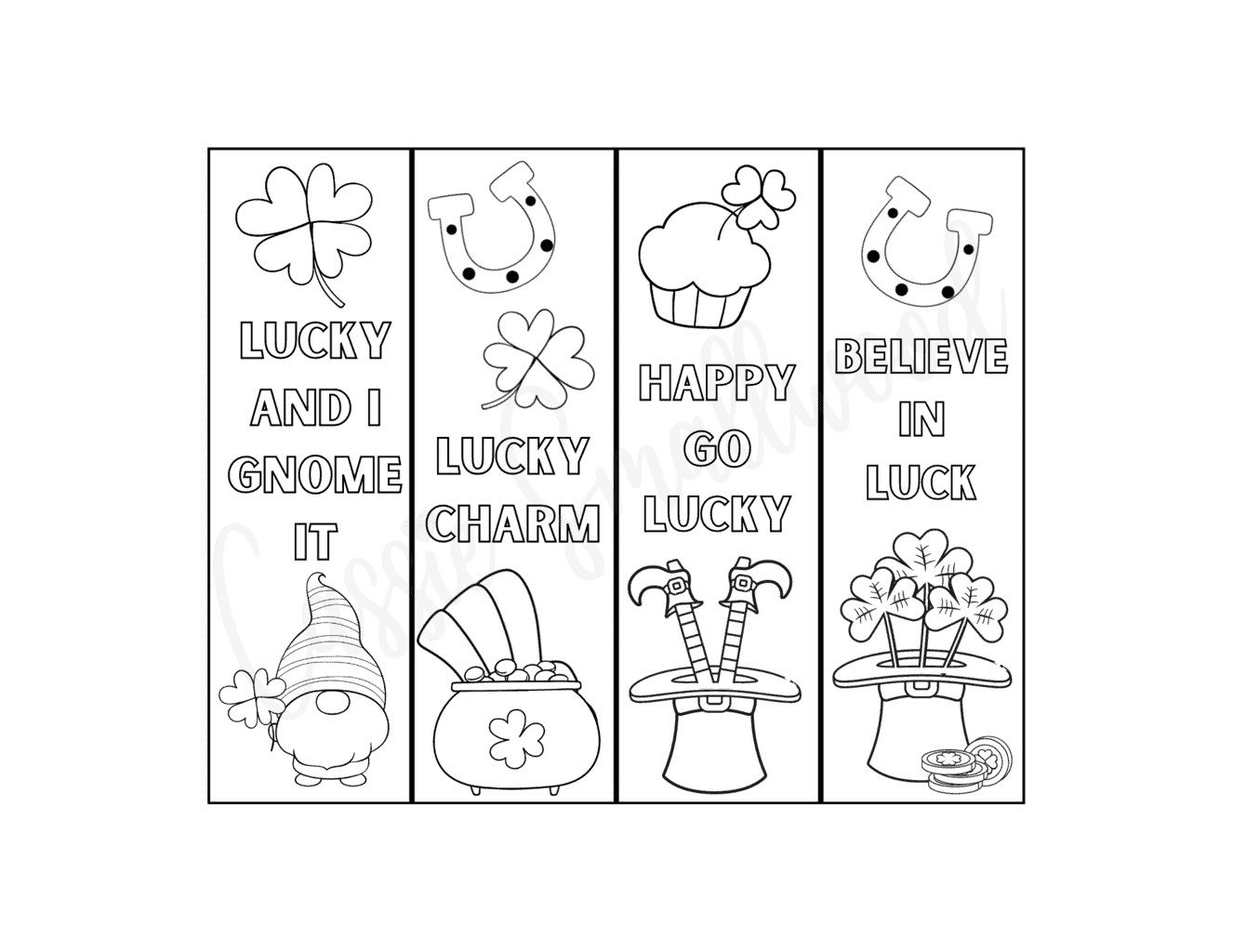 Cute St Patrick s Day Bookmarks FREE PRINTABLE Cassie Smallwood Cute St Patrick s Day Bookmarks FREE PRINTABLE Cassie Smallwood