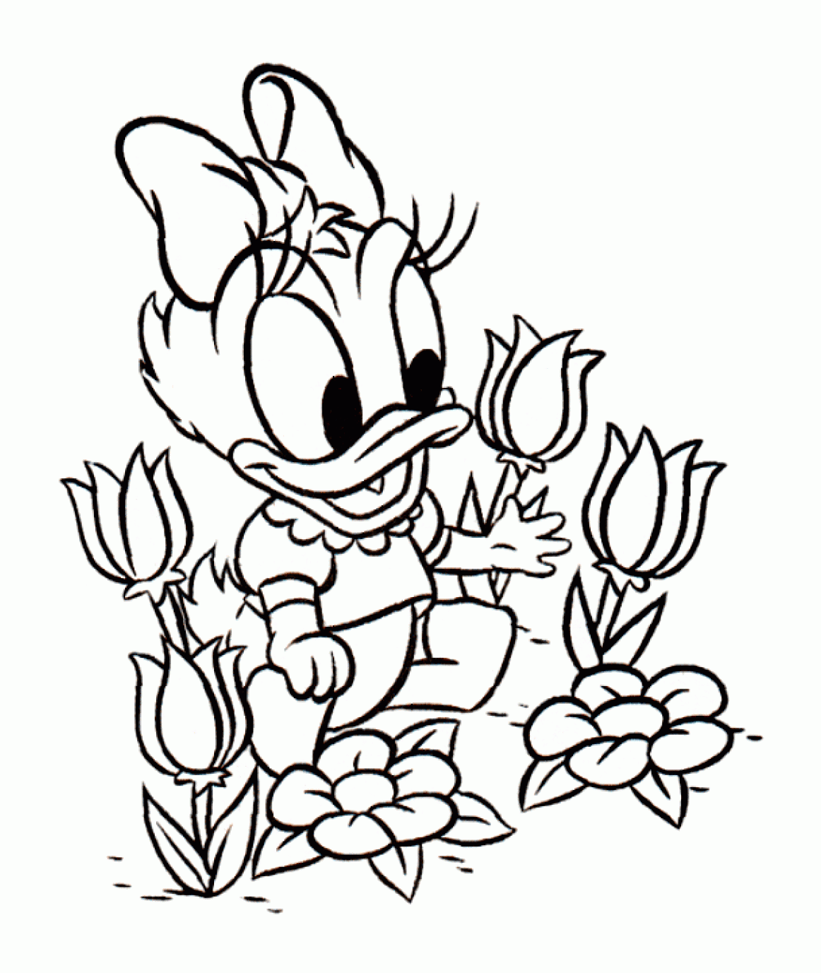 Daisy Coloring Page For Children Daisy Coloring Pages