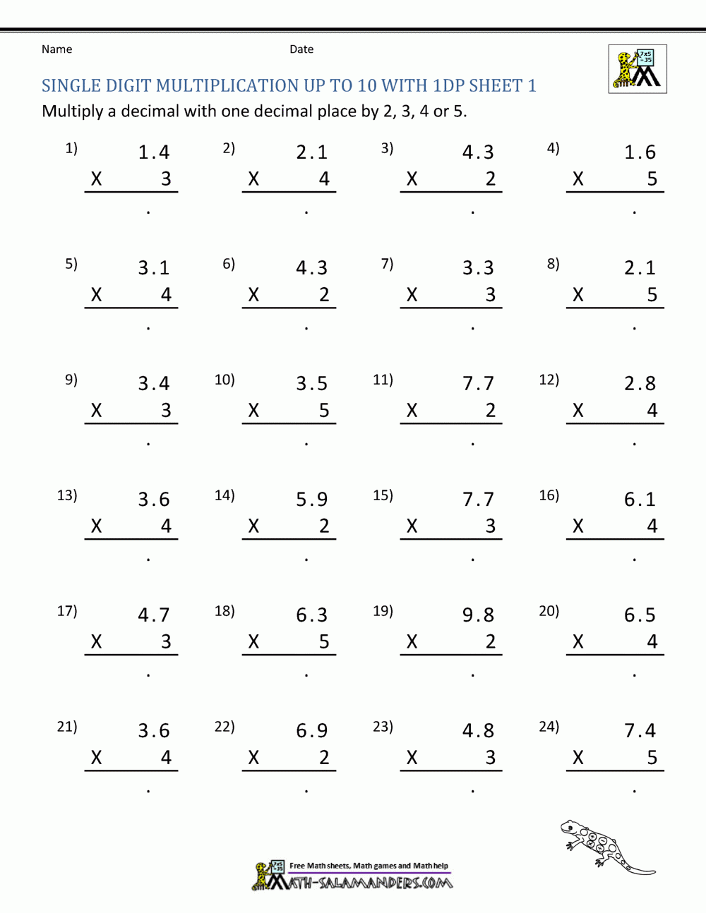 5th grade multiplication worksheets 5th grade multiplication worksheets