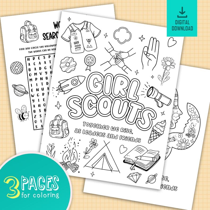 Digital Scout Coloring Pages Set Of 3 Printablecollection Girl Troop Meeting Activity Coloring Page Scout Girl Community Printable PDF Etsy Digital Scout Coloring Pages Set Of 3 Printablecollection Girl Troop Meeting Activity Coloring Page Scout Girl Community Printable PDF Etsy