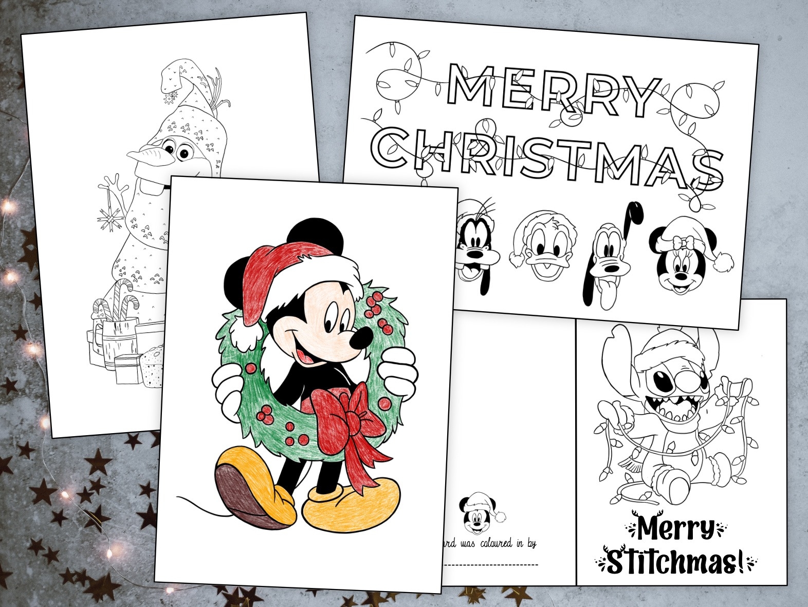 Disney Christmas Cards Colouring Sheets Free Printables Mama Geek Disney Christmas Cards Colouring Sheets Free Printables Mama Geek