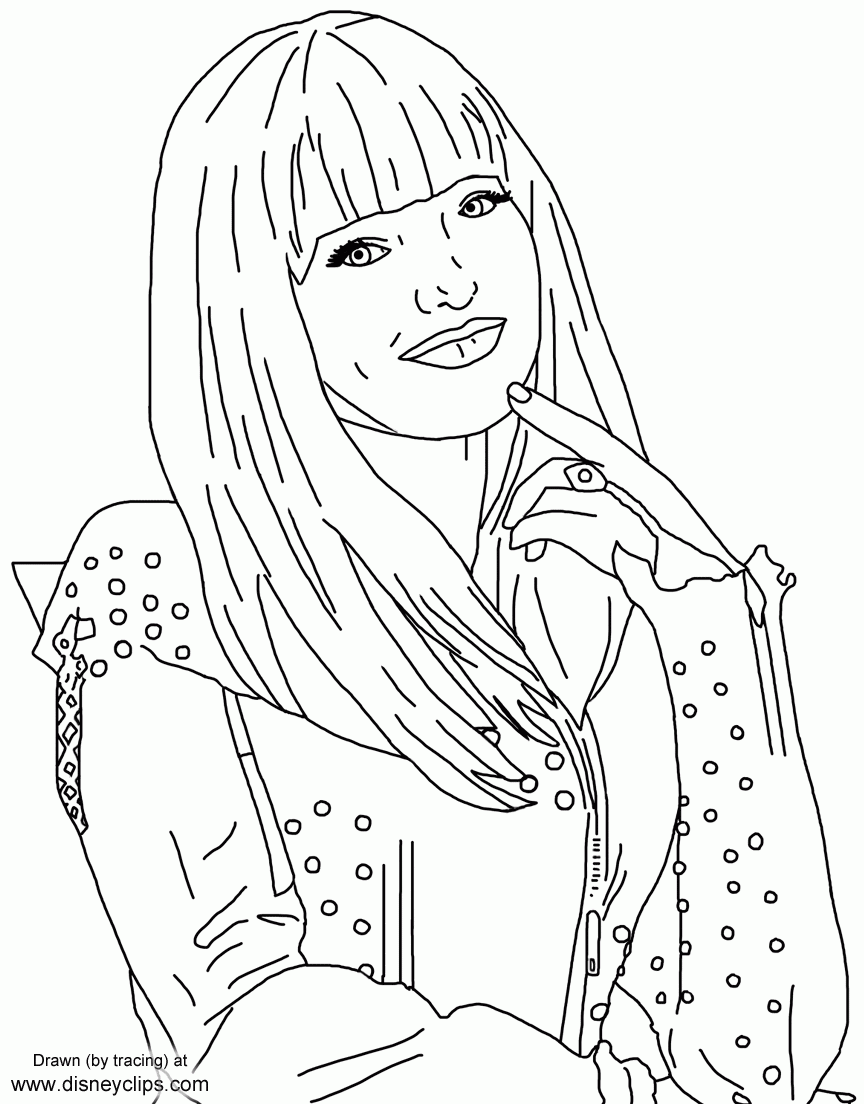 Disney s Descendants 2 Printable Coloring Pages Disneyclips