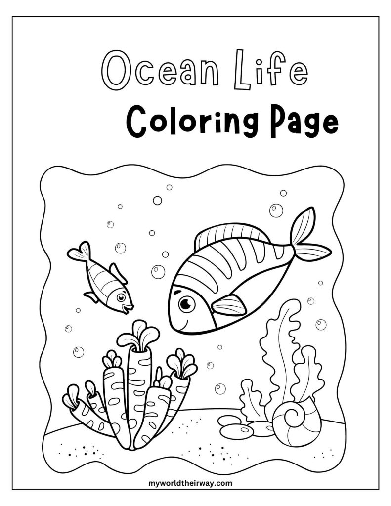 Dive Into Fun With Ocean Animal Coloring Pages Free Printables 