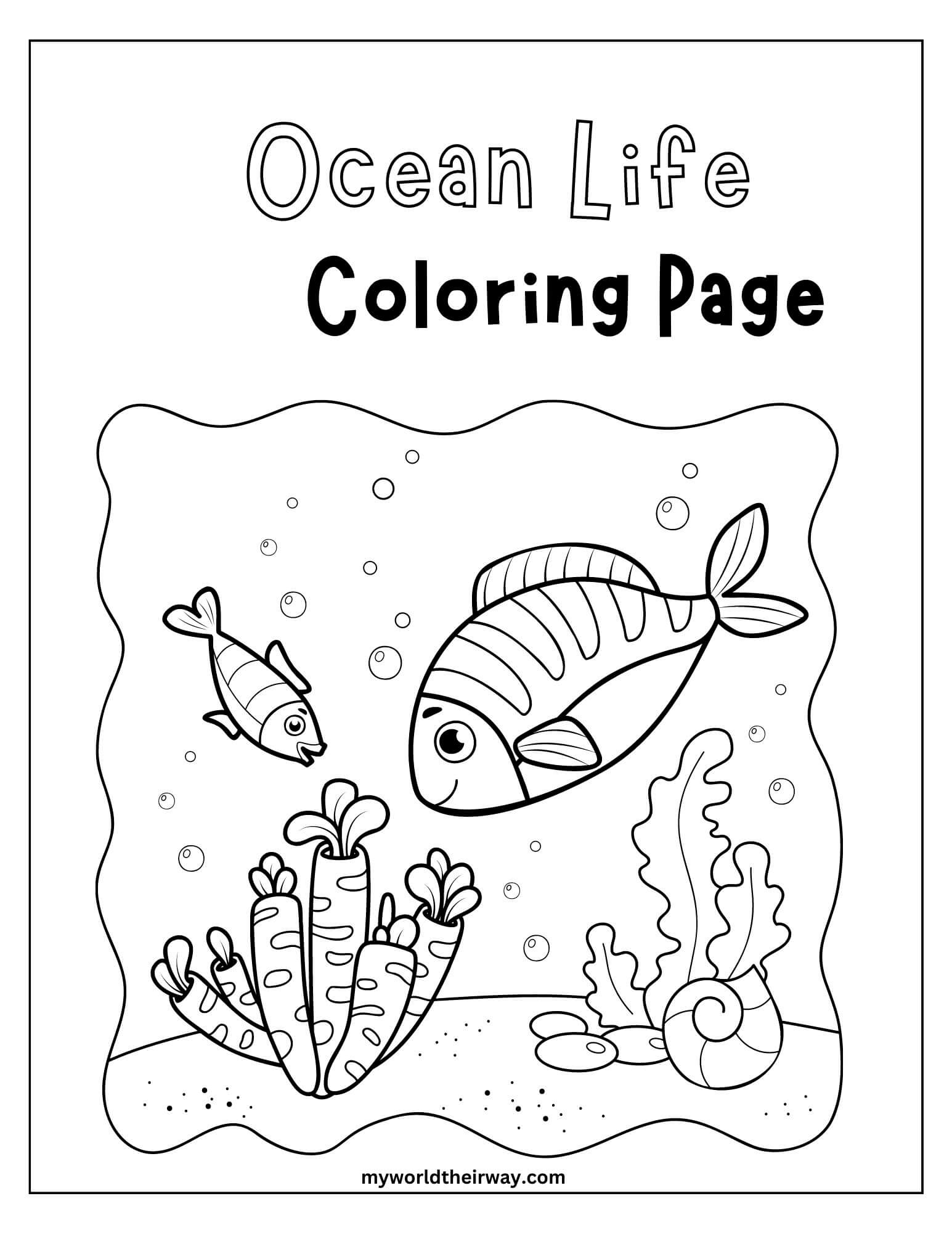 Dive Into Fun With Ocean Animal Coloring Pages Free Printables 