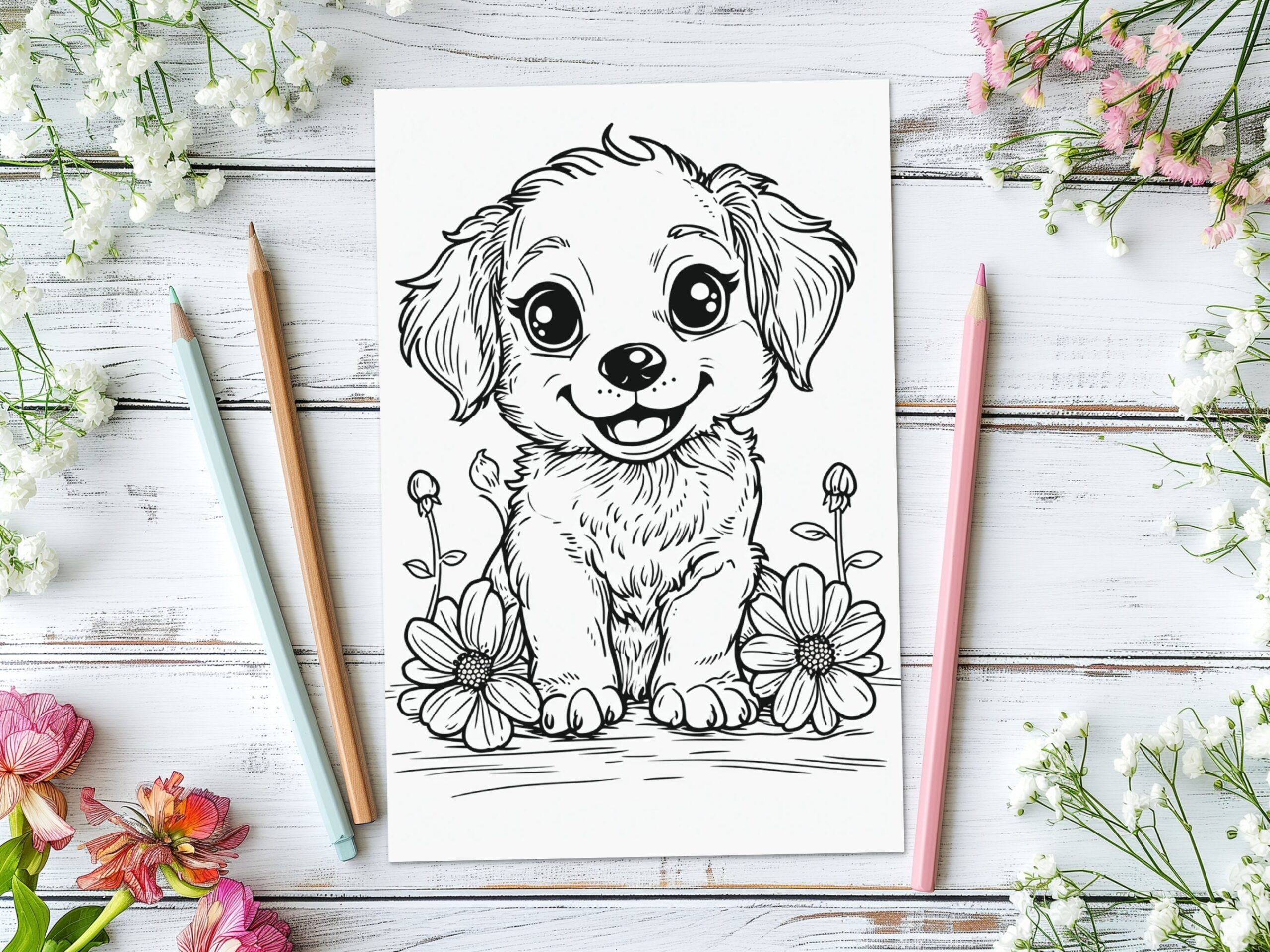 dog printable coloring pages