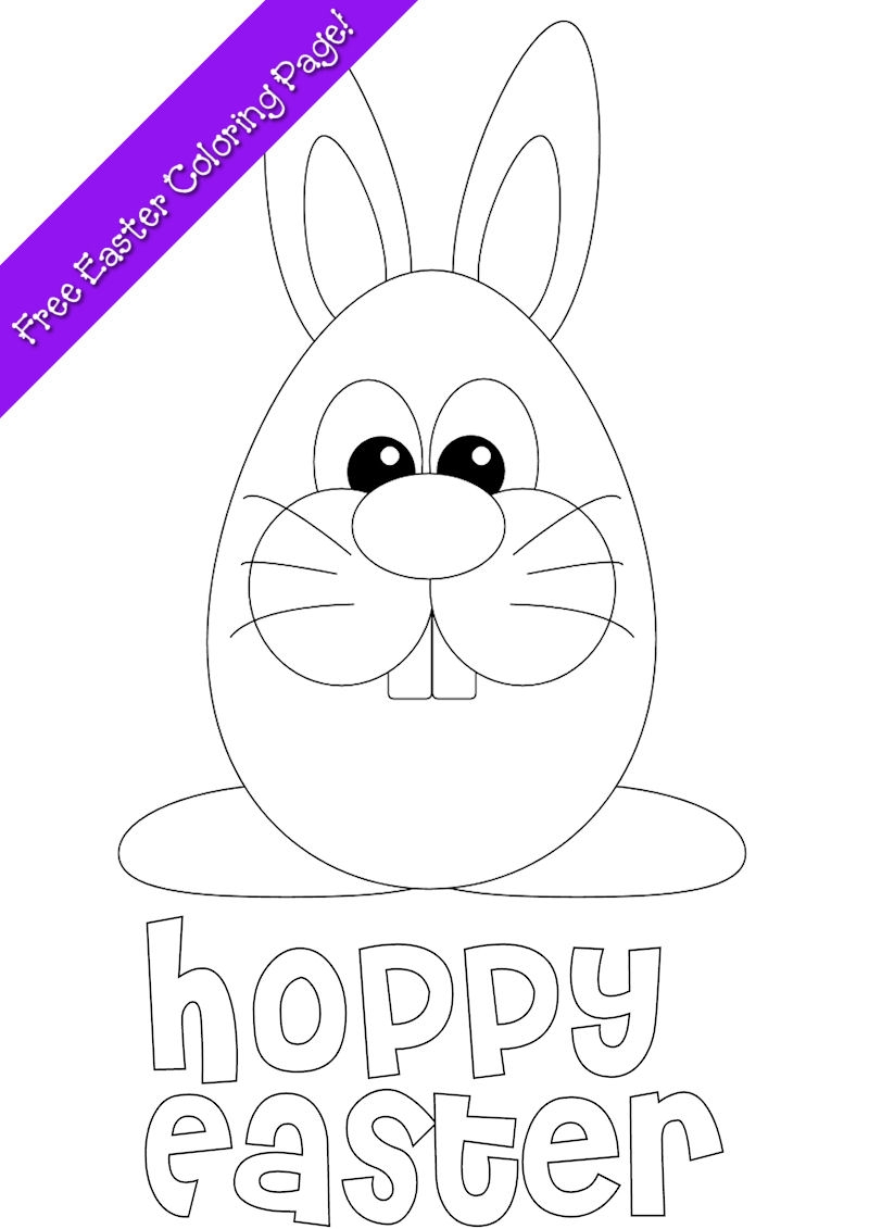 easter bunny coloring pages printable