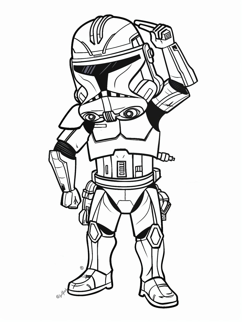Embrace The Cuteness Of The Clone Wars Over 200 Chibi Star Wars Clone Wars Coloring Pages Printable Digital Download Etsy Norway