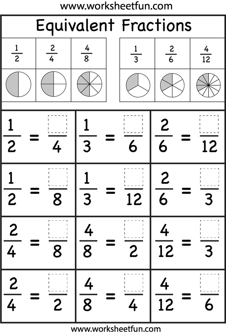 Equivalent Fractions Worksheet FREE Printable Worksheets Equivalent Fractions Worksheet FREE Printable Worksheets