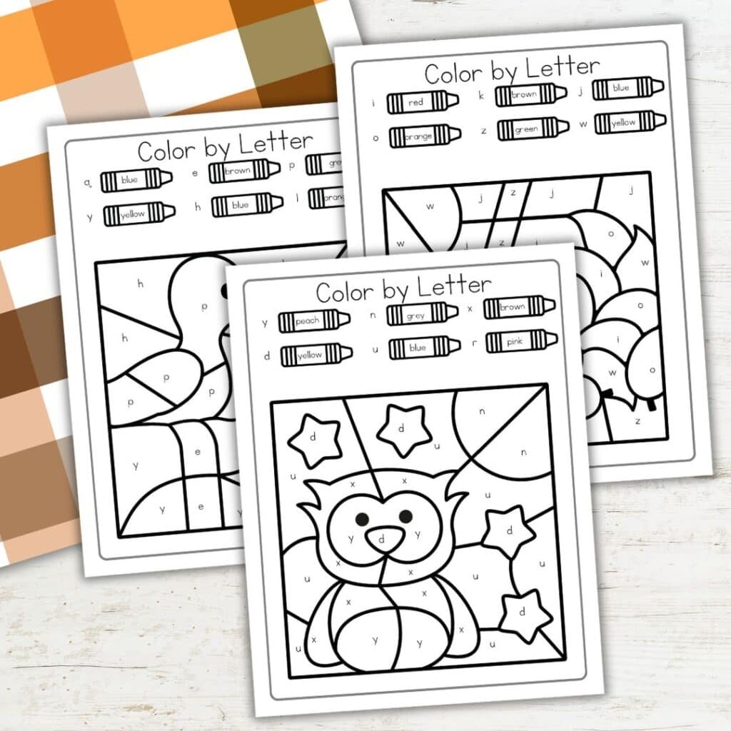 Fall Color By Alphabet Worksheets Cozy And Educational Fun Fall Color By Alphabet Worksheets Cozy And Educational Fun
