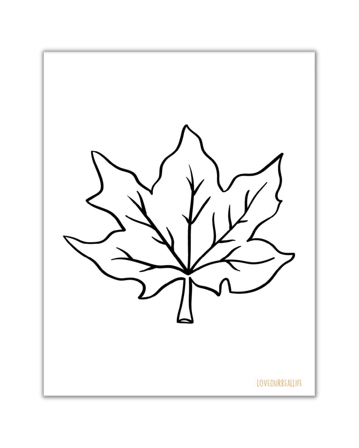 fall leaves coloring pages printable
