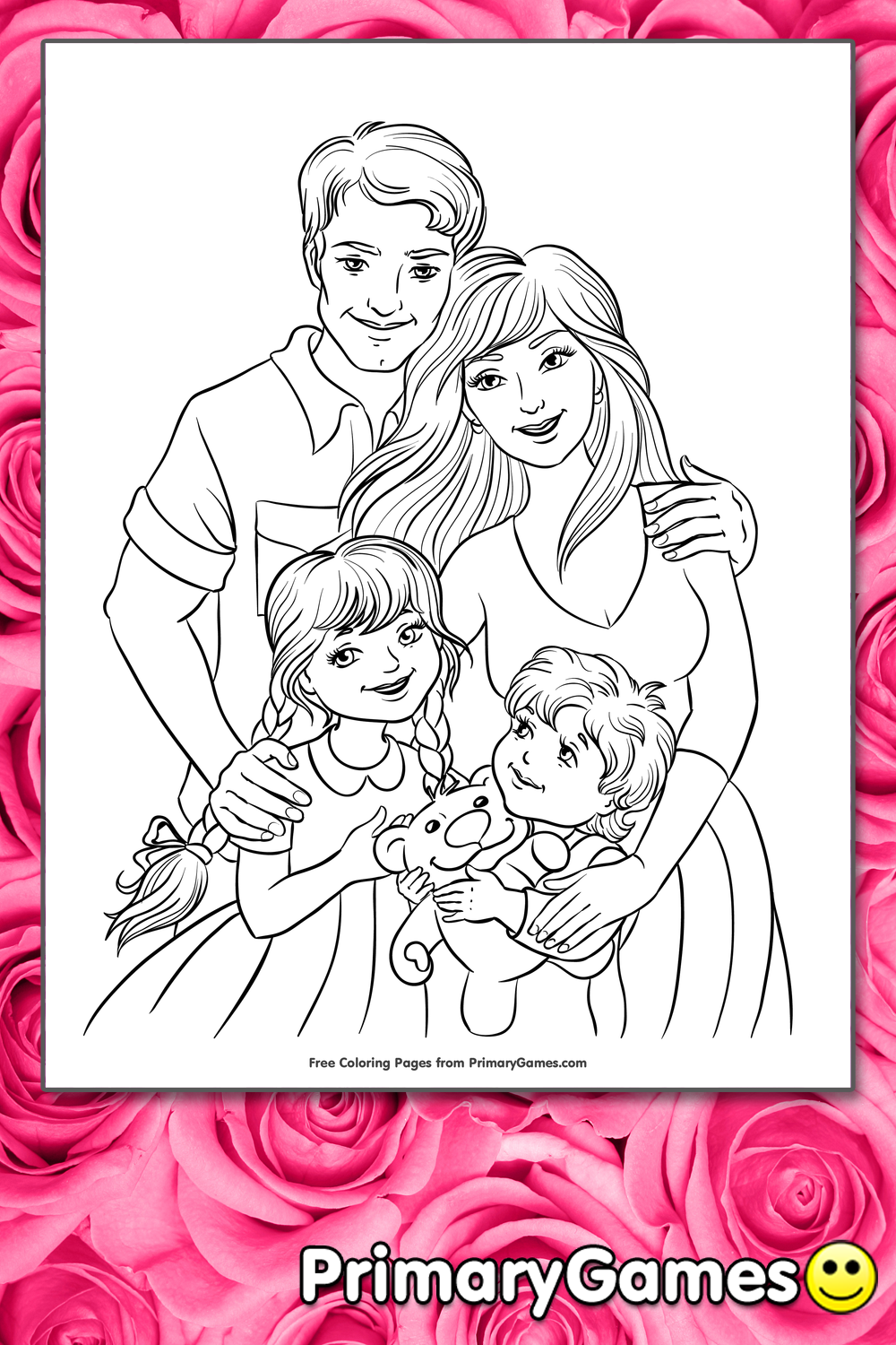 family coloring pages printable