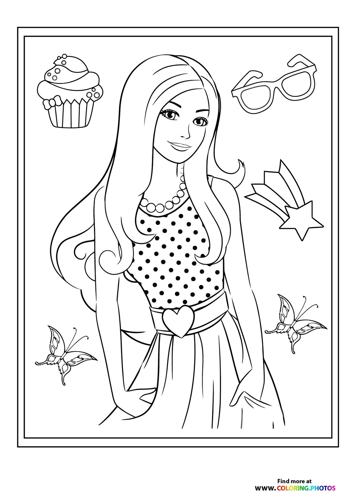 Fashion Girls Coloring Pages For Kids Free And Easy Print Or Download