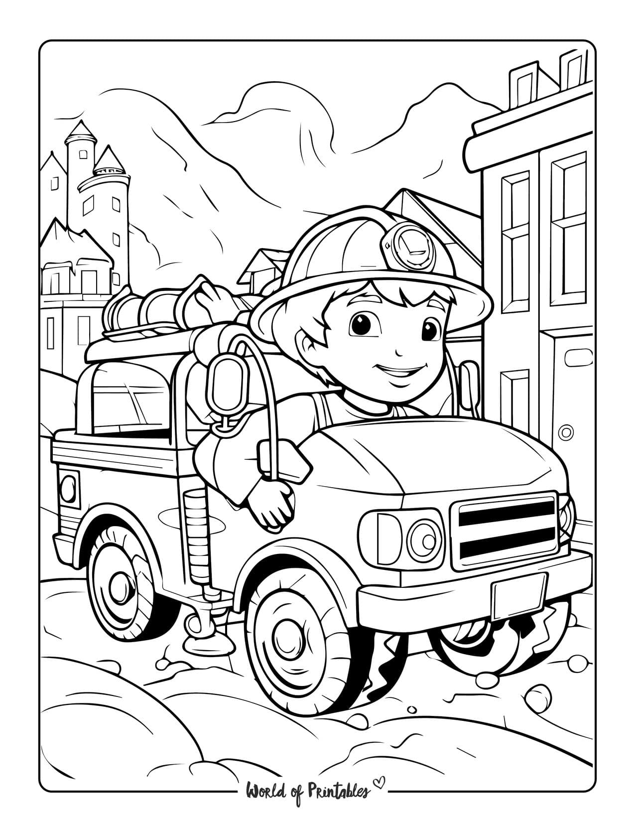 free printable safety coloring pages