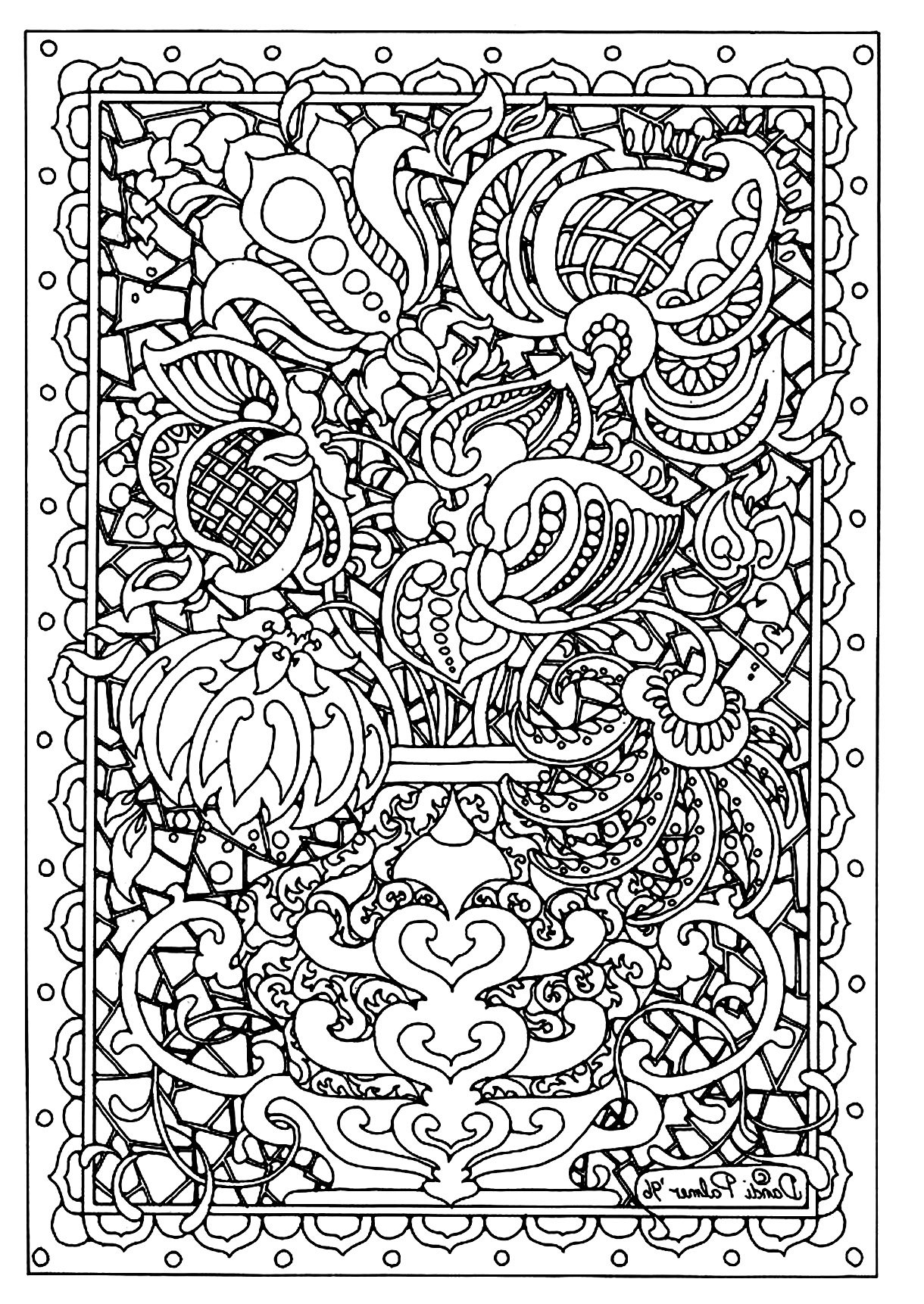 hard printable coloring pages