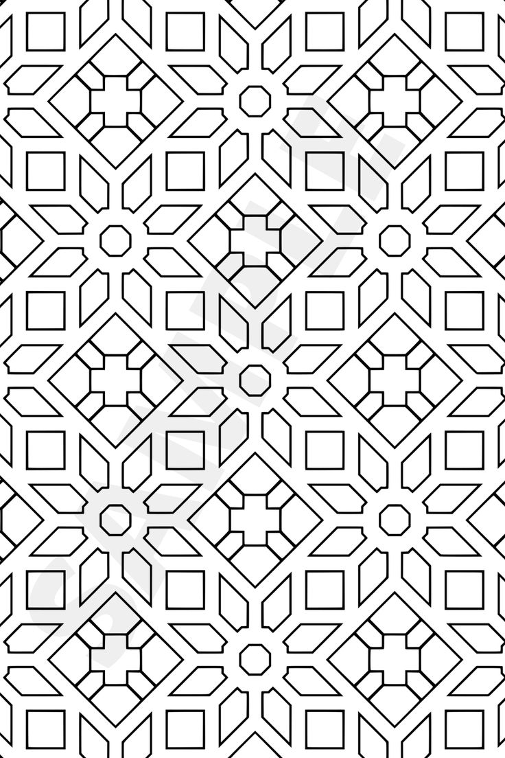 Flower Pattern Coloring Page Printable Adult Coloring Page Flower Pattern Coloring Page Printable Adult Coloring Page